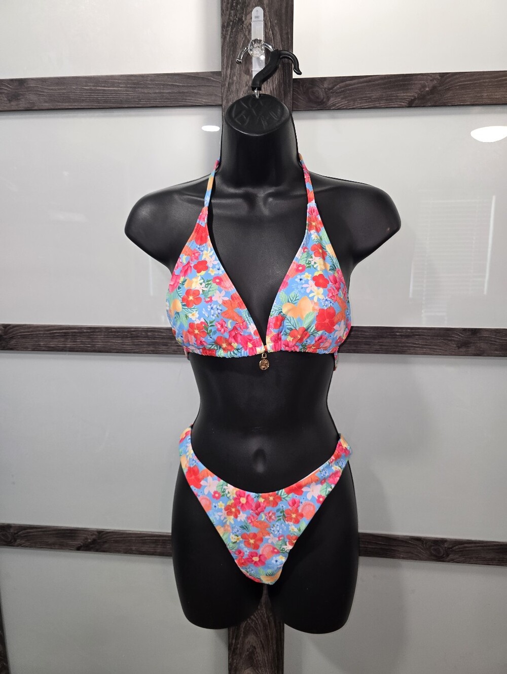 SHEIN FLORAL BIKINI SET Sz S